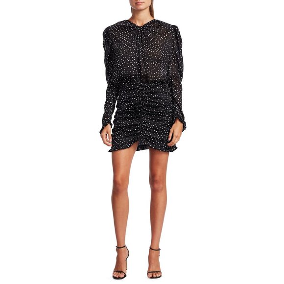 Magda Butrym "Barletta" Polka-Dot Silk Mini Dress, size 34 (fits size 0) - Picture 15 of 15